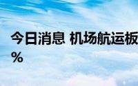 今日消息 机场航运板块下跌，吉祥航空跌超6%