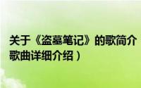 关于《盗墓笔记》的歌简介（关于思无邪 《盗墓笔记》同人歌曲详细介绍）