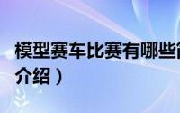 模型赛车比赛有哪些简介（关于抽象赛车详细介绍）
