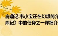 鹿鼎记:韦小宝还在幻想简介（关于小宝梦境 网络游戏《鹿鼎记》中的任务之一详细介绍）