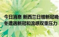 今日消息 新西兰日增新冠确诊病例再次破万，专家警告新今冬遭遇新冠和流感双重压力