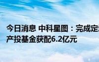今日消息 中科星图：完成定增募资15.5亿元，国家军民融合产投基金获配6.2亿元