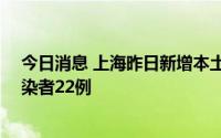 今日消息 上海昨日新增本土确诊病例32例、本土无症状感染者22例