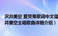 沢井美空 爱哭鬼歌词中文谐音简介（关于爱哭鬼 2011年沢井美空主唱歌曲详细介绍）