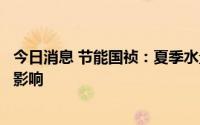 今日消息 节能国祯：夏季水量增大，对公司经营业绩有积极影响