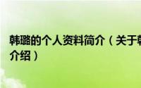 韩璐的个人资料简介（关于韩璐 中国内地女模特、演员详细介绍）