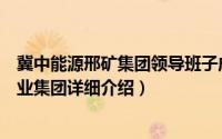 冀中能源邢矿集团领导班子成员简介（关于冀中能源邢台矿业集团详细介绍）