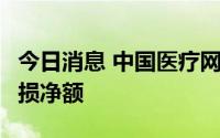 今日消息 中国医疗网络：预计前5个月录得亏损净额