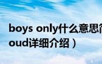 boys only什么意思简介（关于only boys aloud详细介绍）