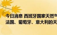 今日消息 西班牙国家天然气公司将投资近20亿欧元建设与法国、葡萄牙、意大利的天然气管道