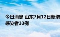 今日消息 山东7月12日新增本土确诊病例5例、本土无症状感染者33例