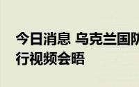 今日消息 乌克兰国防部长与德国国防部长举行视频会晤