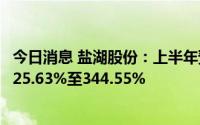 今日消息 盐湖股份：上半年预盈90亿至94亿元，同比预增325.63%至344.55%