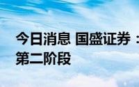 今日消息 国盛证券：食品饮料板块投资进入第二阶段