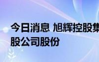 今日消息 旭辉控股集团：控股股东增持50万股公司股份