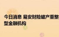 今日消息 易安财险破产重整招募战略投资者，优先考虑大中型金融机构