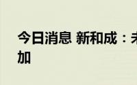 今日消息 新和成：未来维生素A销量可能增加