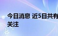 今日消息 近5日共有51只个股首次获得机构关注