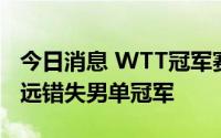 今日消息 WTT冠军赛：不敌张本智和，林高远错失男单冠军