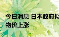 今日消息 日本政府拟拨款近2600亿日元应对物价上涨