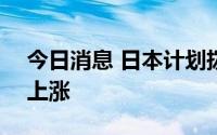 今日消息 日本计划拨款130亿元以应对物价上涨
