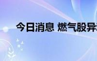 今日消息 燃气股异动，佛燃能源4连板