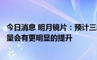 今日消息 明月镜片：预计三季度没有大规模疫情的情况下销量会有更明显的提升