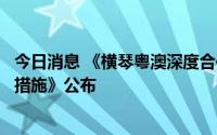 今日消息 《横琴粤澳深度合作区促进集成电路产业发展若干措施》公布