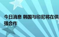 今日消息 韩国与印尼将在供应链、基建、国防军工等领域加强合作