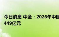 今日消息 中金：2026年中国汽车传感器市场空间有望达到1449亿元