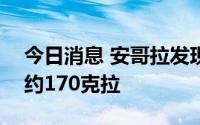 今日消息 安哥拉发现300年来最大粉钻，重约170克拉
