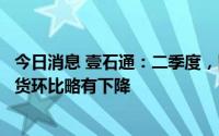 今日消息 壹石通：二季度，因受到疫情影响，勃姆石产品出货环比略有下降