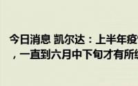 今日消息 凯尔达：上半年疫情对公司供应链和物流影响较大，一直到六月中下旬才有所缓解