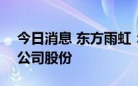 今日消息 东方雨虹：控股股东质押700万股公司股份