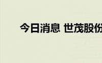 今日消息 世茂股份：副总裁孙岩辞职