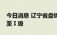 今日消息 辽宁省盘锦市将防汛应急响应提升至Ⅰ级