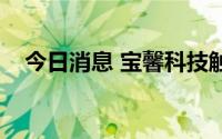 今日消息 宝馨科技触及涨停，走出3连板