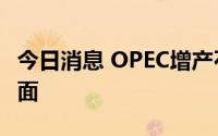 今日消息 OPEC增产石油难以缓解市场紧张局面