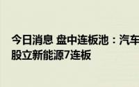 今日消息 盘中连板池：汽车零部件股晋拓股份9连板，电力股立新能源7连板