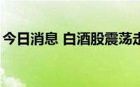 今日消息 白酒股震荡走强，古井贡酒涨超3%