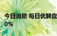今日消息 每日优鲜盘前快速拉升，现暴涨超70%