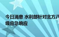 今日消息 水利部针对北方八省 区、市启动水旱灾害防御Ⅳ级应急响应