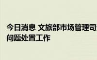 今日消息 文旅部市场管理司迅速部署海南省三亚市游客滞留问题处置工作