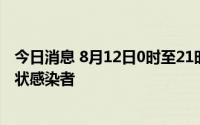 今日消息 8月12日0时至21时，新疆塔城地区新增15例无症状感染者