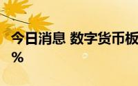 今日消息 数字货币板块早盘走低，多股跌超3%