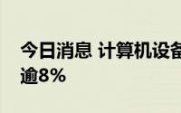今日消息 计算机设备持续低迷，魅视科技跌逾8%