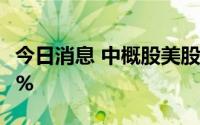 今日消息 中概股美股盘前普跌，拼多多跌超4%