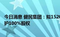 今日消息 健民集团：拟1520.44万元受让关联方所持华方医护100%股权