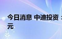 今日消息 中迪投资：上半年亏损6331.66万元
