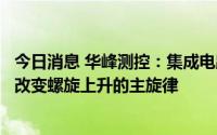 今日消息 华峰测控：集成电路产业会有景气度周期，但不会改变螺旋上升的主旋律